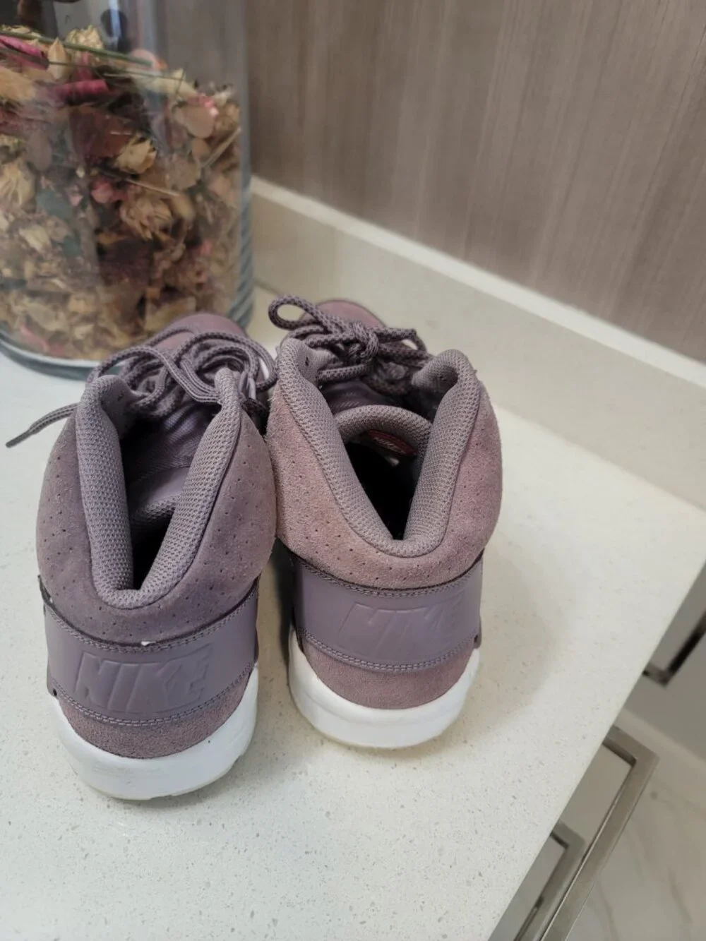 Nike Mens Size 10 Air Trainer SC High Bo Jackson Taupe Purple/ White/Grey Shoes - Picture 3 of 10
